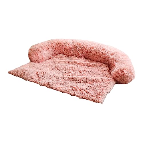 Ailan Weiches und gemütliches Winter Hundebett Sofa sorgt für warmen und bequemen Schlaf für das Hundekissen, Schlafsofa, Katzenbett, Zwinger, Rosa, M von Ailan