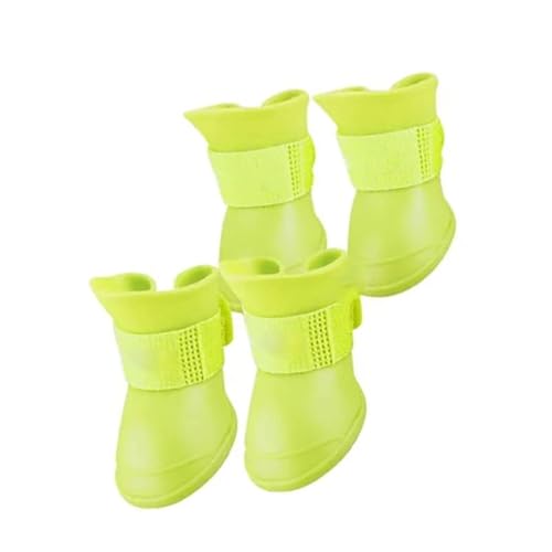 Ailgely Hunde-Silikon-Stiefel, Wasserdicht, rutschfest, Weich, für Hunde, Silikon-Regenschuhe, Wasserdicht, rutschfest, für Haustiere (S) von Ailgely