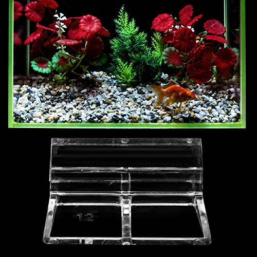 Aquarium-Glasabdeckungshalter, Regalstützklemme, Zubehör, 20 Stück für Aquarien, Transparent (12mm) von Ailgely