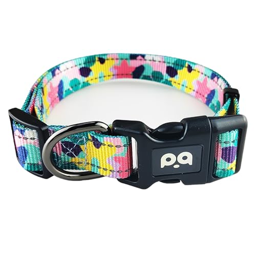 AiliStar Hundehalsband Katzenhalsband Haustierhalsband für Hunde Multicolor Hundehalsband mit Schnellverschluss-Schnalle 003 Stil Medium von AiliStar