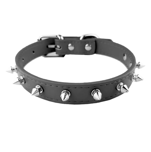AiliStar Hundehalsband mit Nieten, schützt den Hals des Hundes vor Bissen, Nietenhalsband für Hunde, Größe XL, passend für Halsumfang von 36,8 cm bis 47 cm von AiliStar