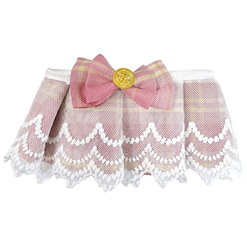 Aimondow Hund Katze Bandana, Niedliche Fliege Katze Hundehalsband, Weich Verstellbar Bandana für Kleine Katze und Hund, Katze Hund Spitze Latzschal, Haustiere Bandana Zubehör (Rosa) von Aimondow