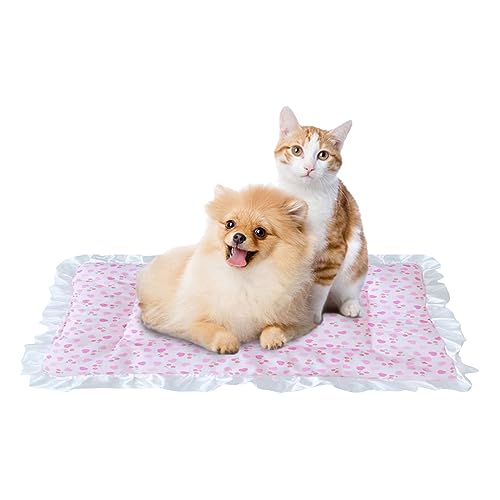 Aimondow Hundebett Katzenbett, 62 x 41,9 cm, Hundebox-Pad, Haustier-Schlafmatte für Kätzchen und Welpen, tragbare und weiche Haustierbett-Matte, Katzen-Hundekissen, Haustier-Kühlbettmatte für Hunde von Aimondow