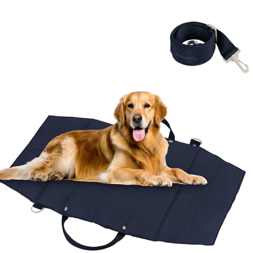 Aimydog Outdoor-Hundebett, wasserdichtes Reise-Hundebett mit gepolsterter Schulter und Griffen, maschinenwaschbar und leicht zu reinigen, Camping-Hundebett, tragbare faltbare Haustiermatte für kleine, von Aimydog