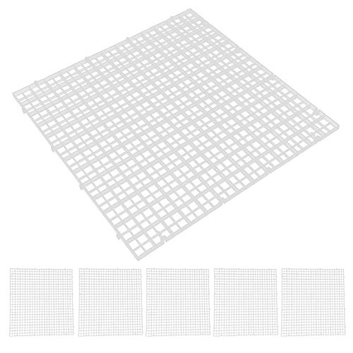 Aquarium-Bodenfilter, Aquarium-Filterschale, 6 Kunststoffteile für Aquarium (30 * 30CM) von Airshi