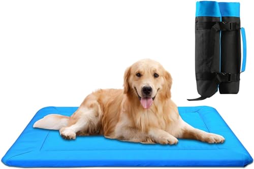 Aitmexcn Faltbare wasserdichte Hundematte für Outdoor, Waschbares Hundebett Hundebettmatratze, Multifunktionales Hundedecke für Den Hunde Katzen - Ideal für Camping und Abenteuer 90 x 65cm von Aitmexcn