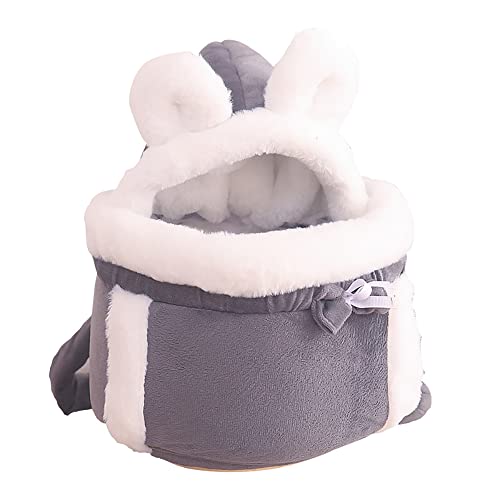 Aiwjeakh Haustier Rucksack für Hunde und Katzen, Welpen, Katzen, Draussen, Weich, Warm, Winter, Tragbar, Vorne, UmhäNgetasche D von Aiwjeakh