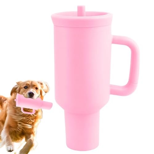 Aizuoni Flaschenspielzeug für Hunde, Crinkle Dog Cup | Hundebeißspielzeug - Interaktives Wasserbecherspielzeug, lustiges Hundetrainingsspielzeug mit Vogelgeräusch für kleine/mittlere Hunde von Aizuoni