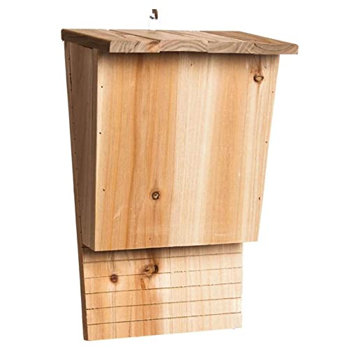 Aizuoni Fledermauskasten, Bat House for Outdoors, Bat Box-Häuser, Fledermauskästen Aus Massivem Holz, Fledermaushaus Aus Naturholz Mit Dach, Wetterfest Verschraubtes Unbehandeltes Sommer Und Winter von Aizuoni