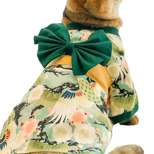 Aizuoni Haustier-Kimono, Kimono für Haustiere - Japanische Kimono-Stil-Kostüm-Hundekleidung - Cosplay Japan Kimono Haustierkostüm Hundekleidung für Japanisches Kostüm Cosplay Hund von Aizuoni