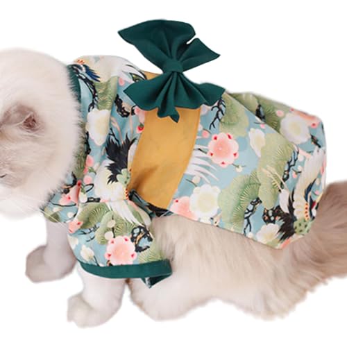 Aizuoni Haustierkostüme Kimono, Japanisches Hundekostüm - Japanische Kimono-Stil-Kostüm-Hundekleidung | Cosplay Japan Kimono Haustierkostüm Hundekleidung für Japanisches Kostüm Cosplay Hund von Aizuoni