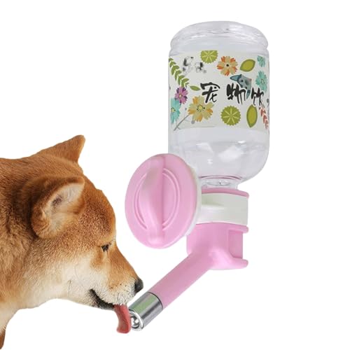 Aizuoni Hundewasserspender für Käfig, tropffreie Wasserflaschen für Hunde,Tropffreier Trinkflaschenspender für Haustiere für Käfig | Tropffreie Hundehütten-Wasserflasche für Haustiere und Hunde von Aizuoni