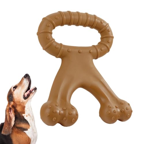 Aizuoni Hundezähne Reinigung Spielzeug, Zahne Knochenspielzeug - Unzerstörbares Auszug Hundespielzeug - Home Pet Accessoires Welpe Entertainment Games Training Tools für Haustiereltern von Aizuoni