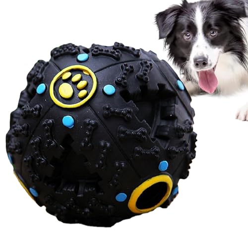 Aizuoni Intelligenzspielzeug Für Hunde, Futterball Für Hunde, Kicherball Für Hunde, Hundespielzeug Ball, Quietschender Hundespielzeugball Mit Sound, Hundefutterspielzeug,Hundeleckerli-Spenderspielzeug von Aizuoni