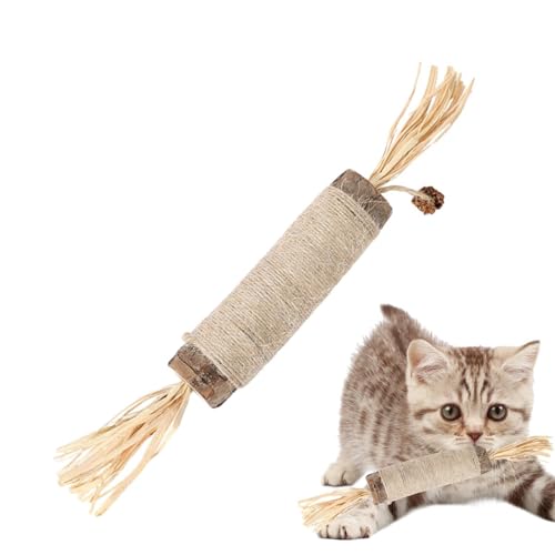 Aizuoni Katze Silvervine Sticks,Natürliche Katzenminze Silvervine Sticks für Katzen King Size | Langlebiges Katzenminze-Spielzeug, großes Katzen-Kauspielzeug, interaktives Katzenspielzeug zum Reinigen von Aizuoni