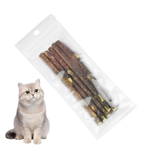 Aizuoni Katzenminze-Kauspielzeug, Katzenminze-Sticks für Katzen, natürliches Katzenminze-Katzenspielzeug, Leckerli-Spielzeug für Katzen, Kauspielzeug für Katzen, Beißspielzeug für Katzen, von Aizuoni