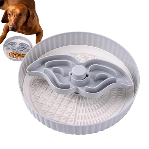 Aizuoni Langsamer Fressnapf für Hunde,Dog Puzzle Feeder,Interaktiver Labyrinth-Hunde-Puzzlenapf - Herausnehmbare Anti-Choke-Puzzle-Leckmatte für Hundefutter für Trocken-, Nass- und Rohfutter, von Aizuoni