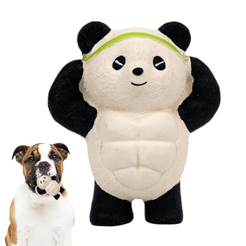 Aizuoni Latex-Kauspielzeug für Hunde, quietschendes Haustierspielzeug - Quietschspielzeug für Tiere, Latex-Kauspielzeug - Hundespielzeug Soft Panda Haustierzubehör für mittelgroße Hunde und aggressive von Aizuoni