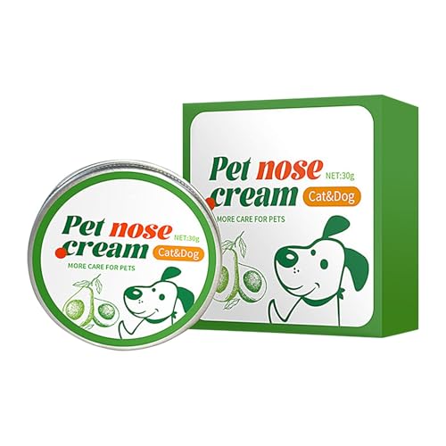 Aizuoni Nasensalbe Trockene Nase Innen, Dog Nose Balm, Nasenbalsam Für Hunde, Für Trockene Nase Und Pfoten, Feuchtigkeitsspendender Natürlicher Schnauzen-Nasenbalsam, Schnell Einziehende Nasencreme von Aizuoni