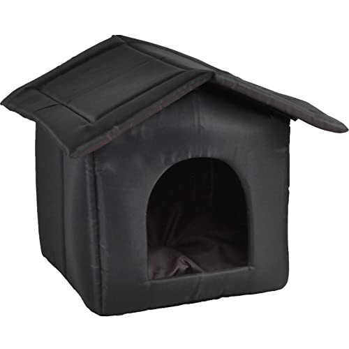 Aizuoni Outdoor Katzenhaus, Wetterfeste Katzenhöhle, Hundehütte Outdoor, Isoliertes Katzenhaus Für Den Winter Im Freien, Isoliertes Katzenhaus Für Den Außenbereich, rutschfeste Unterseite, Abnehmbare von Aizuoni