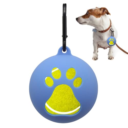 Aizuoni Tennisballhalter Hund, Silikon-Tennisballhalter,Tragbares Hundespielzeug, Leichte Hundetrainingsgeräte Für Welpen, Outdoor, Training von Aizuoni