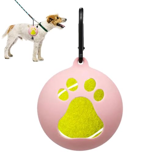 Aizuoni Tennisballhalter Hund, Silikon-Tennisballhalter,Tragbares Hundespielzeug, Leichte Hundetrainingsgeräte Für Welpen, Outdoor, Training von Aizuoni