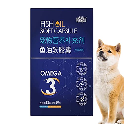 Aizuoni Tierernährung Fischöl Natürliches Tiefseekatzen-Fischöl - Nahrungsergänzungsmittel mit hoher Schmackhaftigkeit für Hunde, Katzen und andere Tiere von Aizuoni