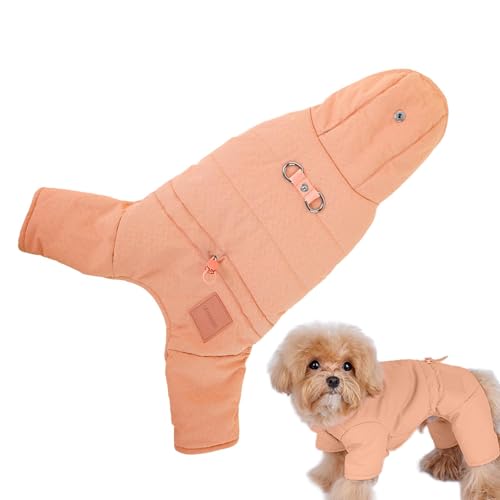 Aizuoni Winterjacke für Hunde, Mäntel für kleine Hunde für den Winter,Atmungsaktive Hundejacke für kaltes Wetter, Hunde-Kapuzenpullover - Trendige Winter-Haustierkleidung, warme Hundejacke für drinnen von Aizuoni