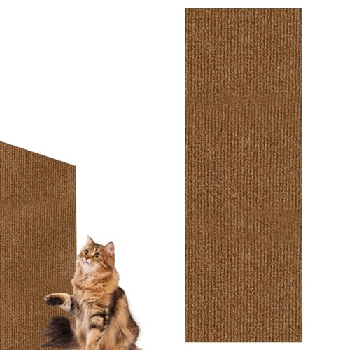 Azioni Kratzmatte Katze, Kratzmatte Katze Wand, Katze Kratzpads Für Katzen, Kratzpad Für Katzen, Katzenkratzbrett-Pfosten, Zuschneidbares Kratzbrett, Möbelschutz, Wandkratzer, Kratzunterlage von Aizuoni