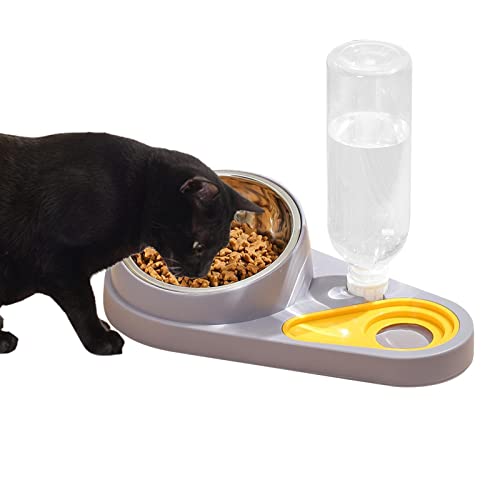 Katzennapf erhöht geneigt, Auslaufsichere Haustierschalen für Futter- und Wasserspender, Tierzubehör für Katzen- und Hundefutter im Innenbereich Aizuoni von Aizuoni