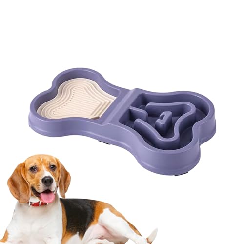 Nicht -Slip -Welpenschale, Essen und Wasserschalen,Langsamer Essen Anti-Schlupf-Pet-Bowl - Tragbare sichere Feeder für Haustierhunde Welpe Home Reisen im Innenbereich im Freien von Aizuoni