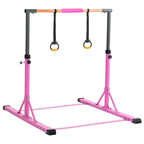 Ajikgn Gymnastikstange Set Gymnastik Horizontale Stange Gymnastik Kip Bar für Kinder Heimgebrauch Rosa von Ajikgn