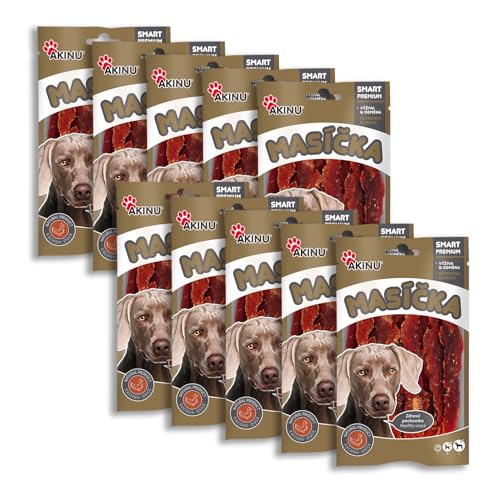 Akinu Hundeleckerli Entenbrust – Getreidefreie Hunde Leckerlis für Training oder als Snack – 10er Pack (10 x 75 g) – Hoher Nährwert, Natürliche Belohnung für Genuss – Dog Treats von Akinu