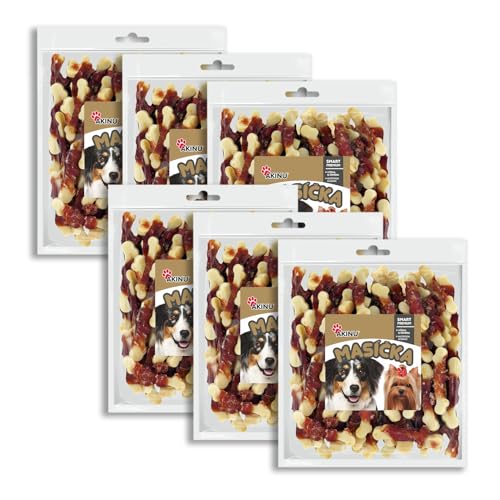 Akinu Hundeleckerli Hühnerwürfel – Getreidefreie Hunde Leckerlis für Training oder als Snack – 6er Pack (6 x 300 g) – Hoher Fleischanteil, Natürliche Belohnung für jeden Tag – Dog Treats von Akinu