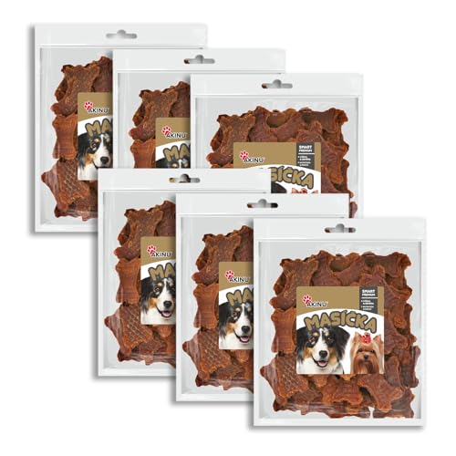 Akinu Fleisch Hühnerwürfel mit Karotte Leckerbissen für Hunde 6er Pack - 6 x 300 g von Akinu