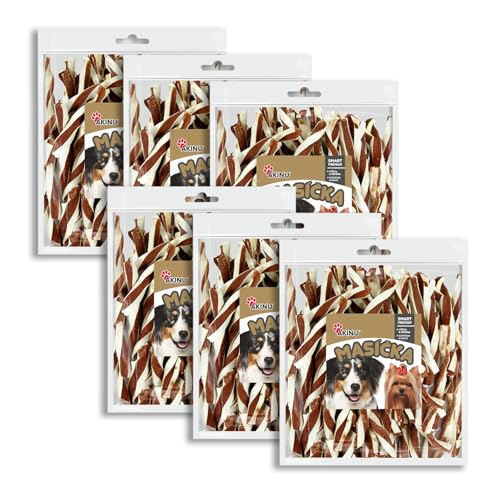 Akinu Hundeleckerli Lamm-Twister – Getreidefreie Hunde Leckerlis für Training oder als Snack – 6er Pack (6 x 300 g) – Zarte Rezeptur, Natürliche Belohnung für Hunde – Dog Treats von Akinu