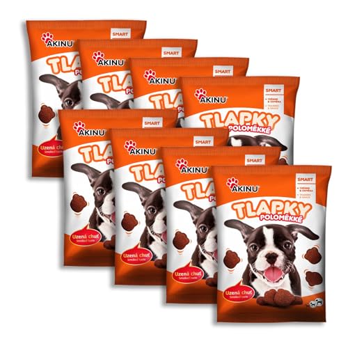 Akinu Pfoten halbweiche Leckerbissen für Hunde 8er Pack - 8 x 400 g von Akinu