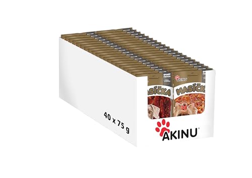 Akinu für Hunde - Hühnerstreifen/Entenbrust 40x75g - Proteinreiche und Gesunde Hundesnacks, Glutenfrei, Getreidefrei, Leicht Verdaulich, Niedriger Fettgehalt, XXL-Bulk Pack, Multipack von Akinu