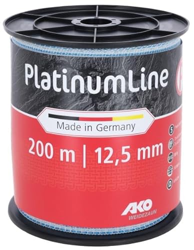 AKO PlatinumLine Band 200mx12,5mm, weiß/blau von AKO