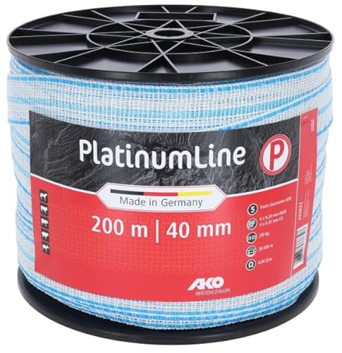 AKO PlatinumLine Band 200mx40mm, weiß/blau von AKO