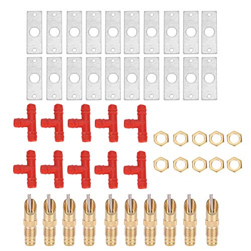 Akozon 10 Stück Farm Automatischer -Kaninchentränke, Ungiftiges und Langlebiges Nippeltränke-Trinkgerät mit Benutzerfreundlichem Design, Ideal für Kaninchenkäfigzubehör von Akozon