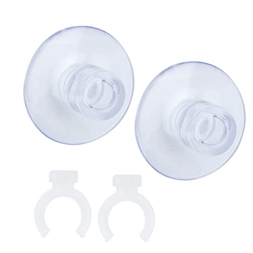 Akozon Aquarium-Airline-Schlauch-Saugnapf, Leistungsstarker Fester Aquarium-Saugnapf mit Clips 6–8 Mm (Kann 12–16 mm Klemmen) von Akozon