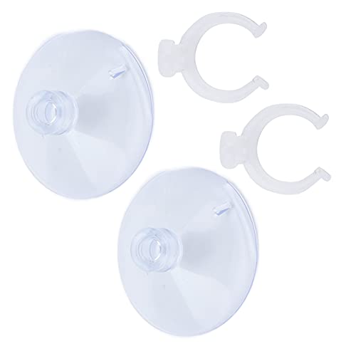 Akozon Aquarium-Airline-Schlauch-Saugnapf, Leistungsstarker Fester Aquarium-Saugnapf mit Clips 6–8 Mm (Kann 16–22 mm Klemmen) von Akozon