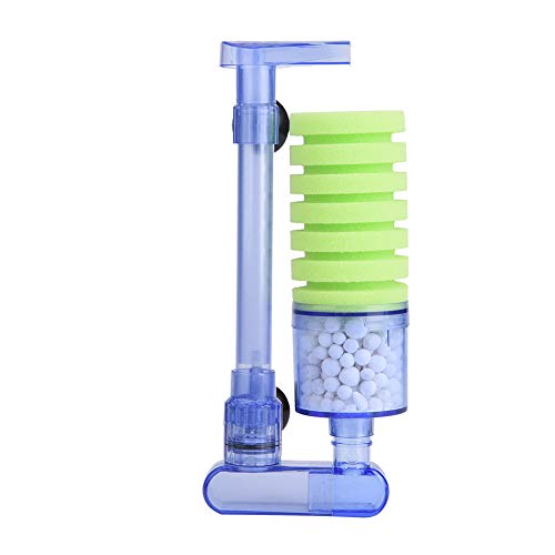 Akozon Aquarium-Filter, Luftpumpe, Schwamm, Bio-Sauerstoffpumpe für Mini-Aquarium-Zubehör, Professionelles Zubehör für den Einsatz (XY-2881 (grün)) von Akozon