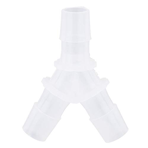 Akozon Aquarium-Luftpumpen-Y-Anschluss, 3-Wege-Anschluss für Luftschläuche, Erhältlich in 3,9 Mm, 4,8 Mm, 6,4 Mm, 8 Mm, 12 Mm, 15,8 Mm – 10 Stück (6.4MM) von Akozon