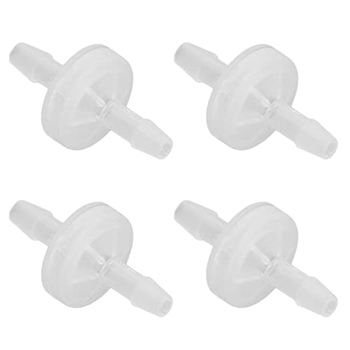 Akozon Aquarium-Rückschlagventil, Beständiges Einweg-Luftventil, PP-Rückschlagventil für Aquarium, Chemische Industrie, Luft, 12 Stück, Ozonbeständiges Öl (4mm) von Akozon