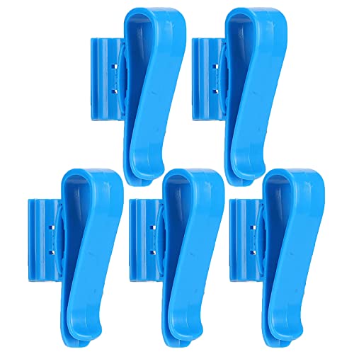 Akozon Aquarium-Wasserrohrhalter-Klemmset, 5-teiliges Wechselwerkzeug-Clipping-Set, Siphonpumpenhalterung, Langlebiger Schlauchhalter für den Wasserwechsel Im Aquarium (Blue) von Akozon