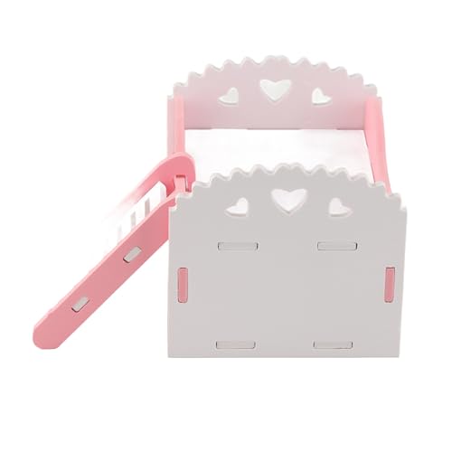 Akozon Hamster-Kleintier-Schloss, Schlafendes Haus, Übung, Rosa Hamster-Kleintier (PINK) von Akozon