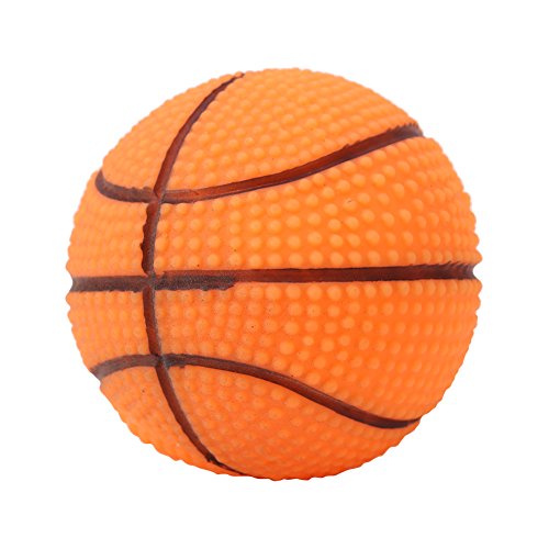 Akozon Haustier-Training, Kautonball, Hund, Vinyl, Quietschspielzeug, Vinyl, Basketball, Quietschball, Spielzeug, Hund, Welpen, Training, Sound, Spielzeug für Hunde, Haustier (Basketball) von Akozon