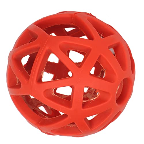 Akozon Hohl Hund Ball Biss Resnt Zähne Schleifen Interaktive Gummi Haustier Kauen Ball Ornamente für Indoor Outdoor L (S 18,5 x 10,2 x 2,6 Zoll) von Akozon